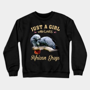 Grey Feathered Friends Stylish Tee Celebrating the Beauty of Parrots Crewneck Sweatshirt